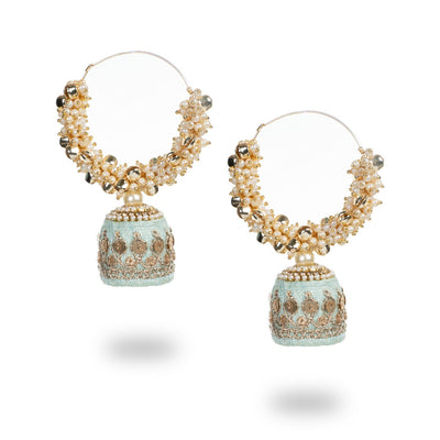 Dilara - Moti fitting contemporary Chandbali