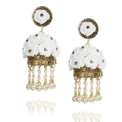 Fulwari - Floral Jumkha Earrings