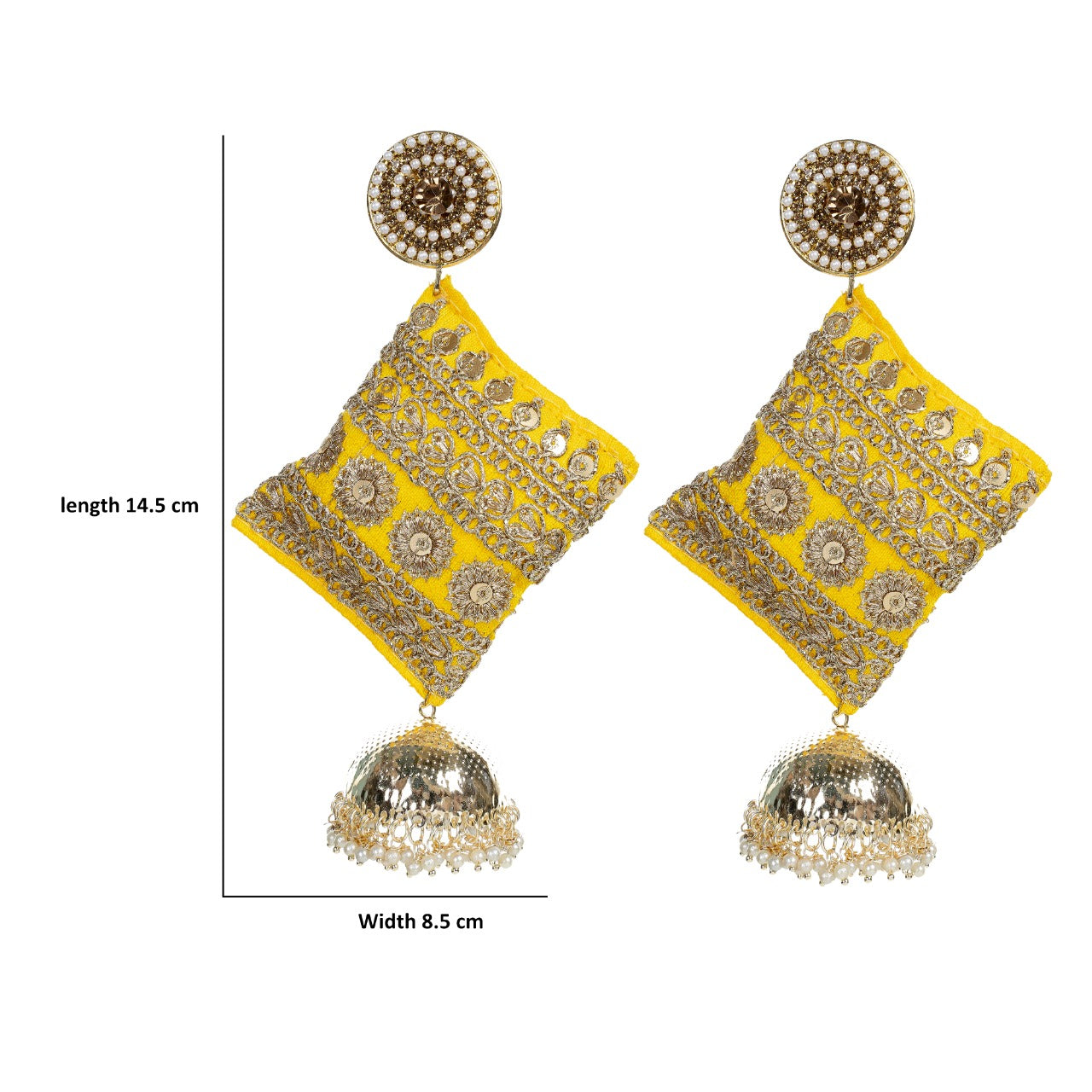 Riwayat - Stunning Zardosi work Earrings