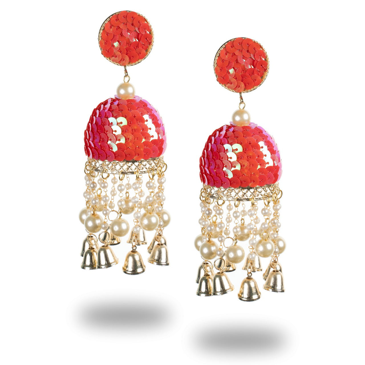 Urwa - Sequins Moti fitting Earrings