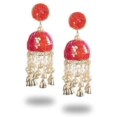 Urwa - Sequins Moti fitting Earrings