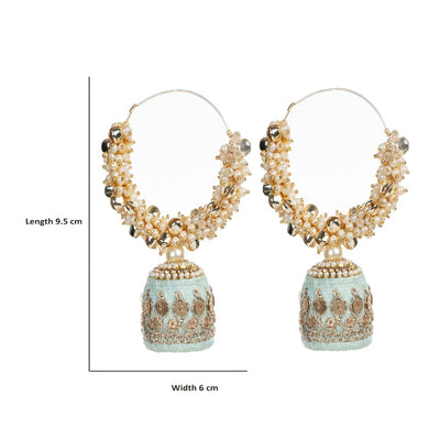 Dilara - Moti fitting contemporary Chandbali