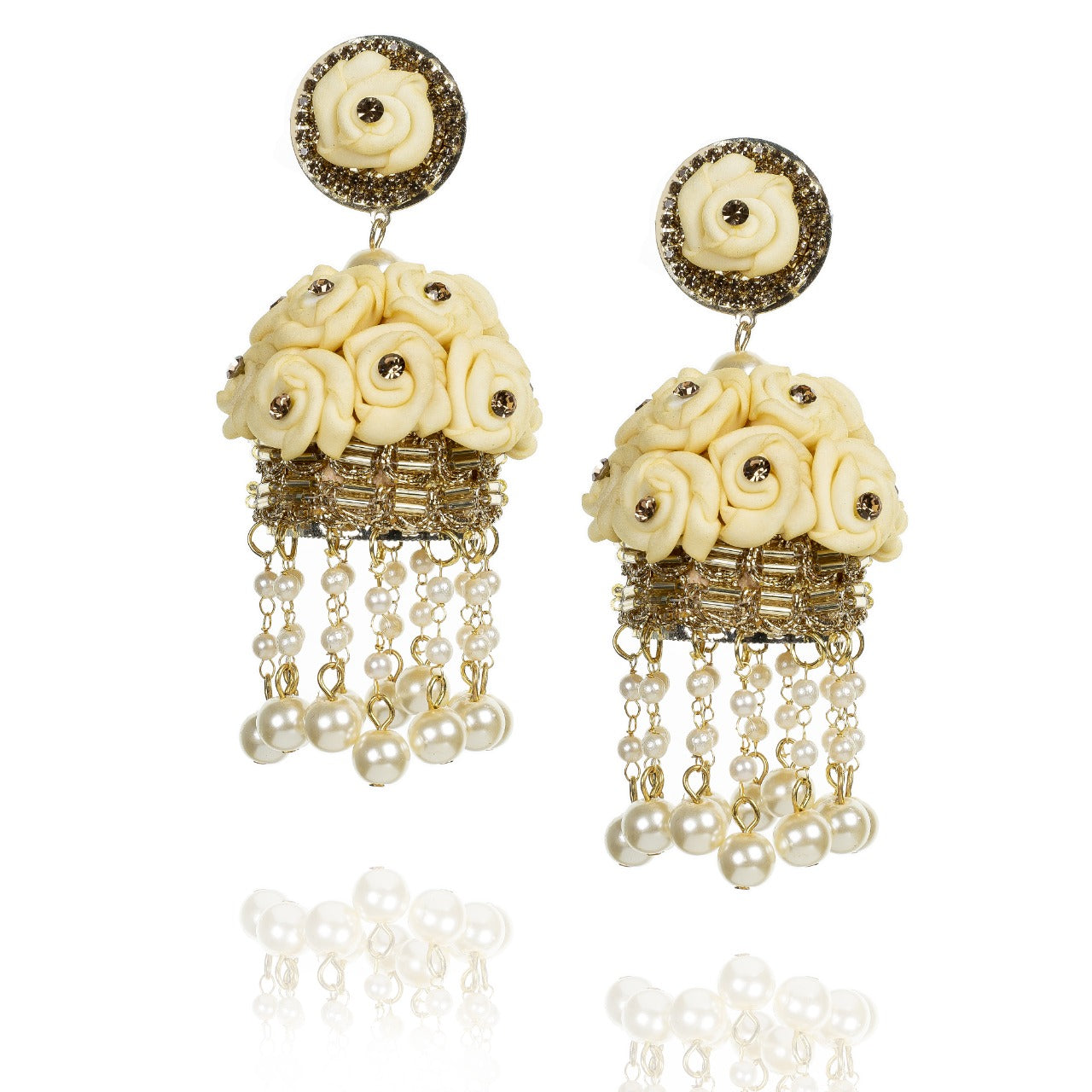Fulwari - Floral Jumkha Earrings