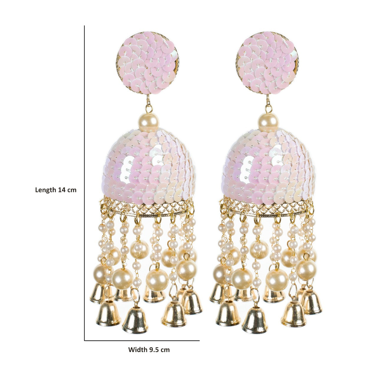 Urwa - Sequins Moti fitting Earrings