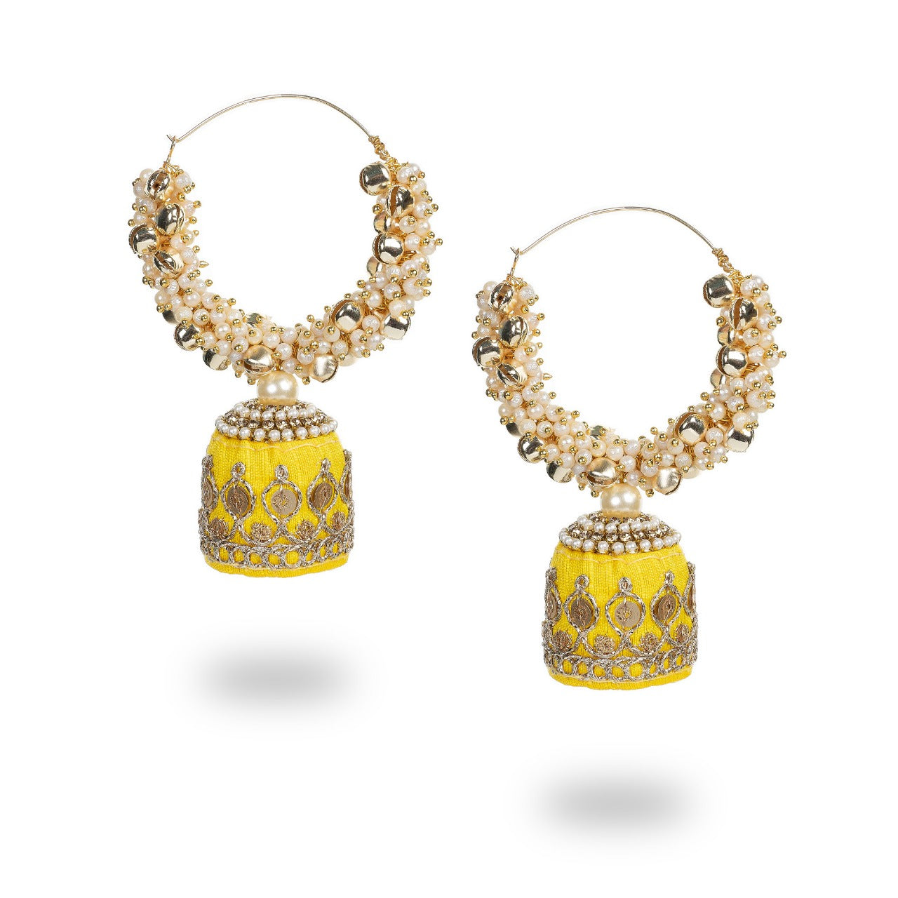 Dilara - Moti fitting contemporary Chandbali