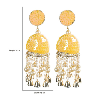 Urwa - Sequins Moti fitting Earrings