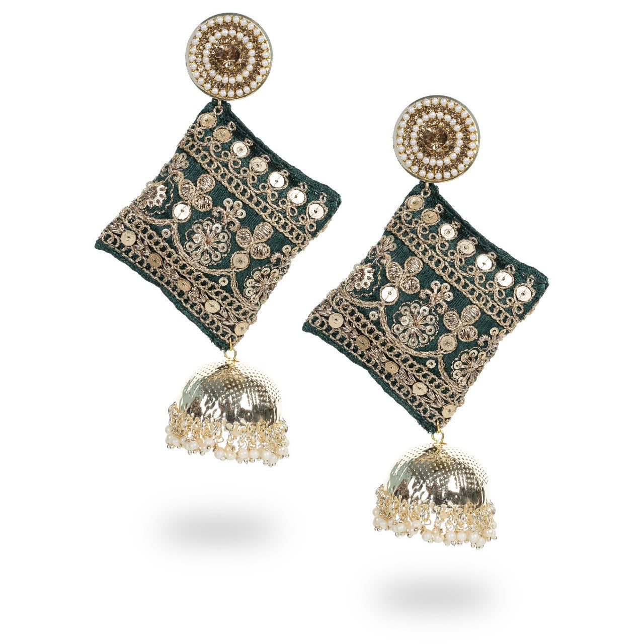 Riwayat - Stunning Zardosi work Earrings