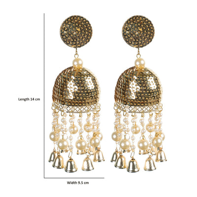 Urwa - Sequins Moti fitting Earrings