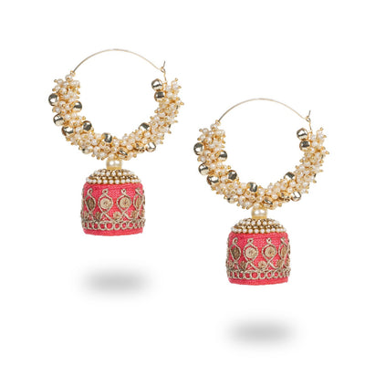 Dilara - Moti fitting contemporary Chandbali