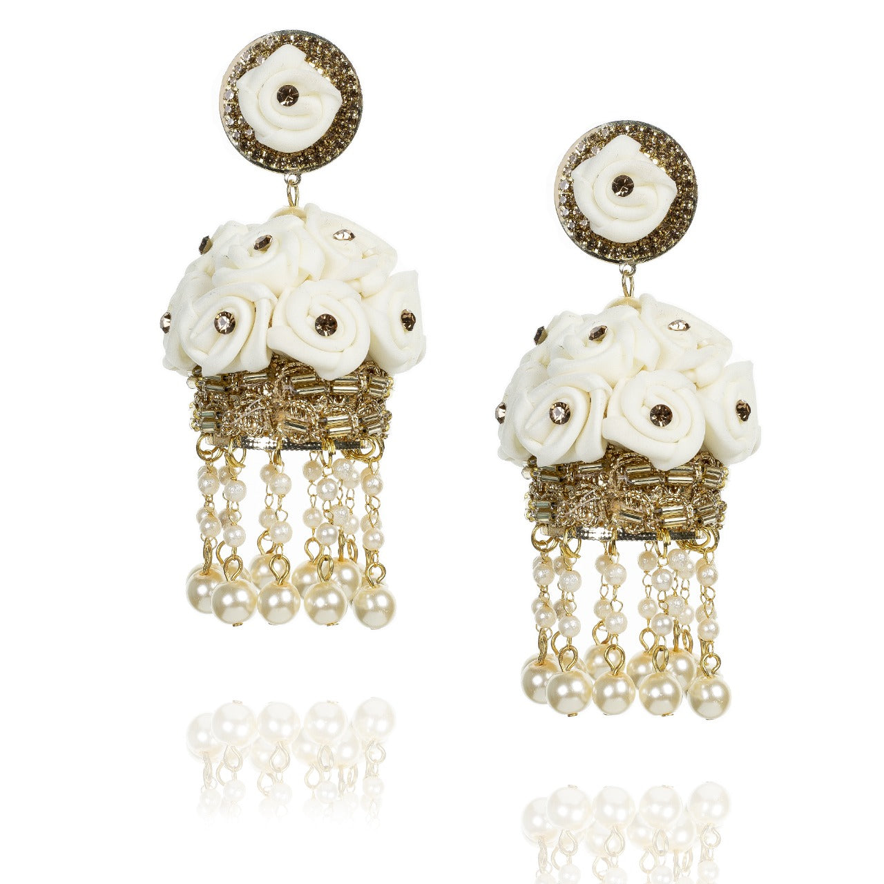 Fulwari - Floral Jumkha Earrings