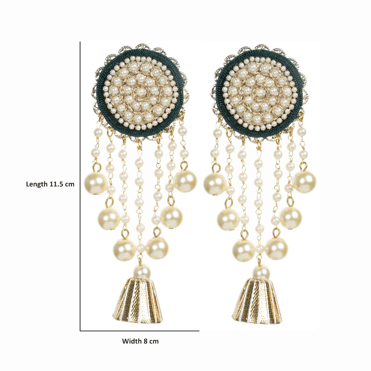 Evana - Zardosi work unique earrings