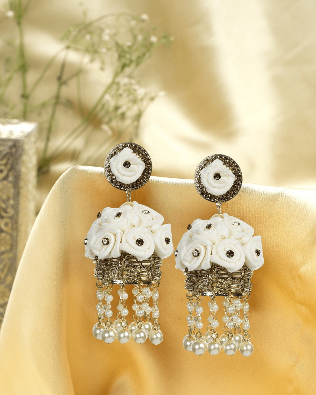 Fulwari - Floral Jumkha Earrings