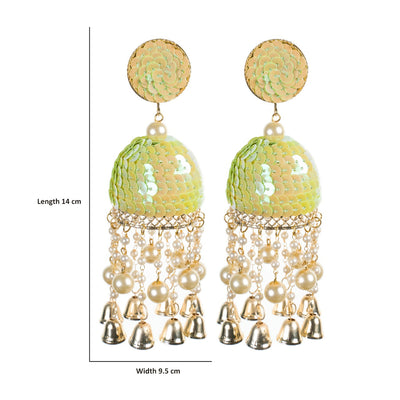 Urwa - Sequins Moti fitting Earrings