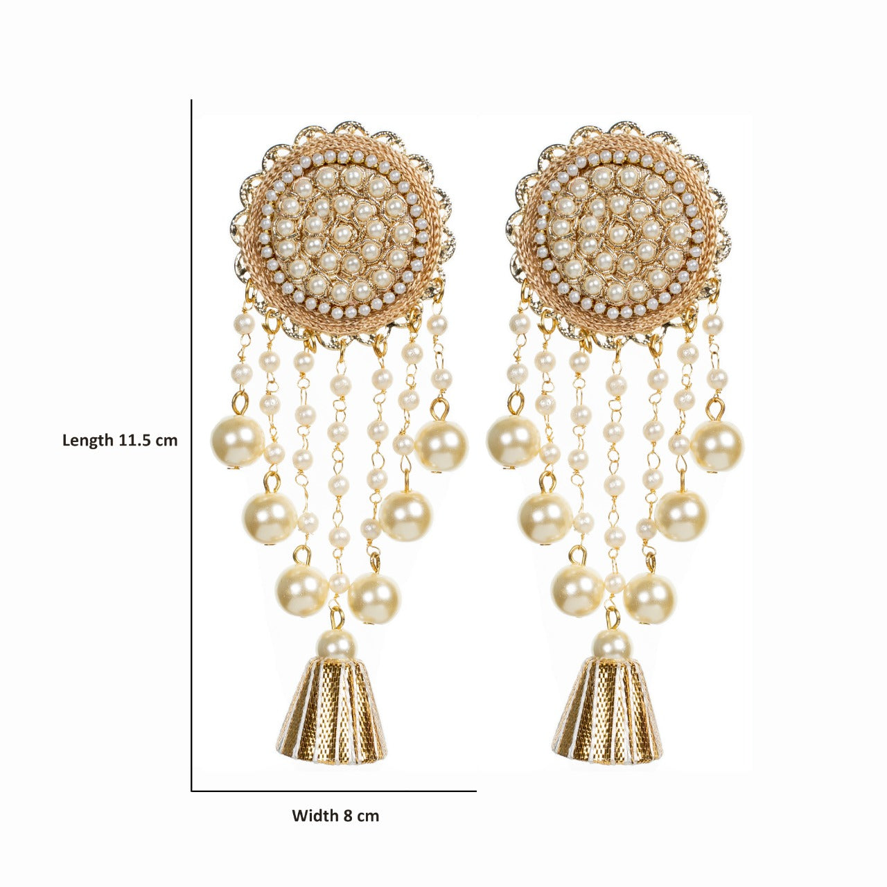 Evana - Zardosi work unique earrings