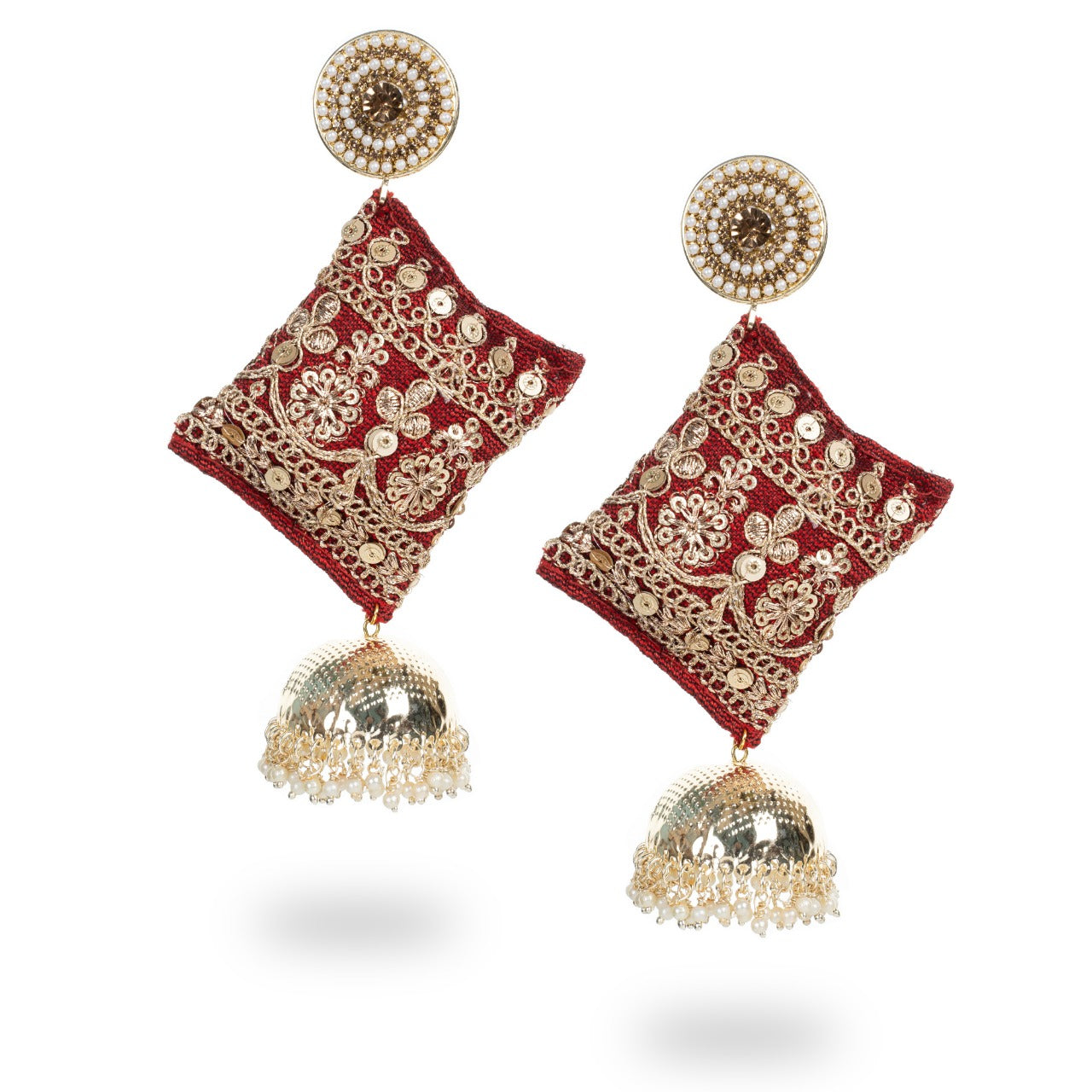 Riwayat - Stunning Zardosi work Earrings