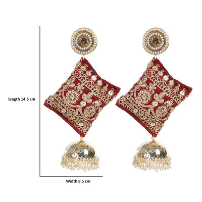 Riwayat - Stunning Zardosi work Earrings