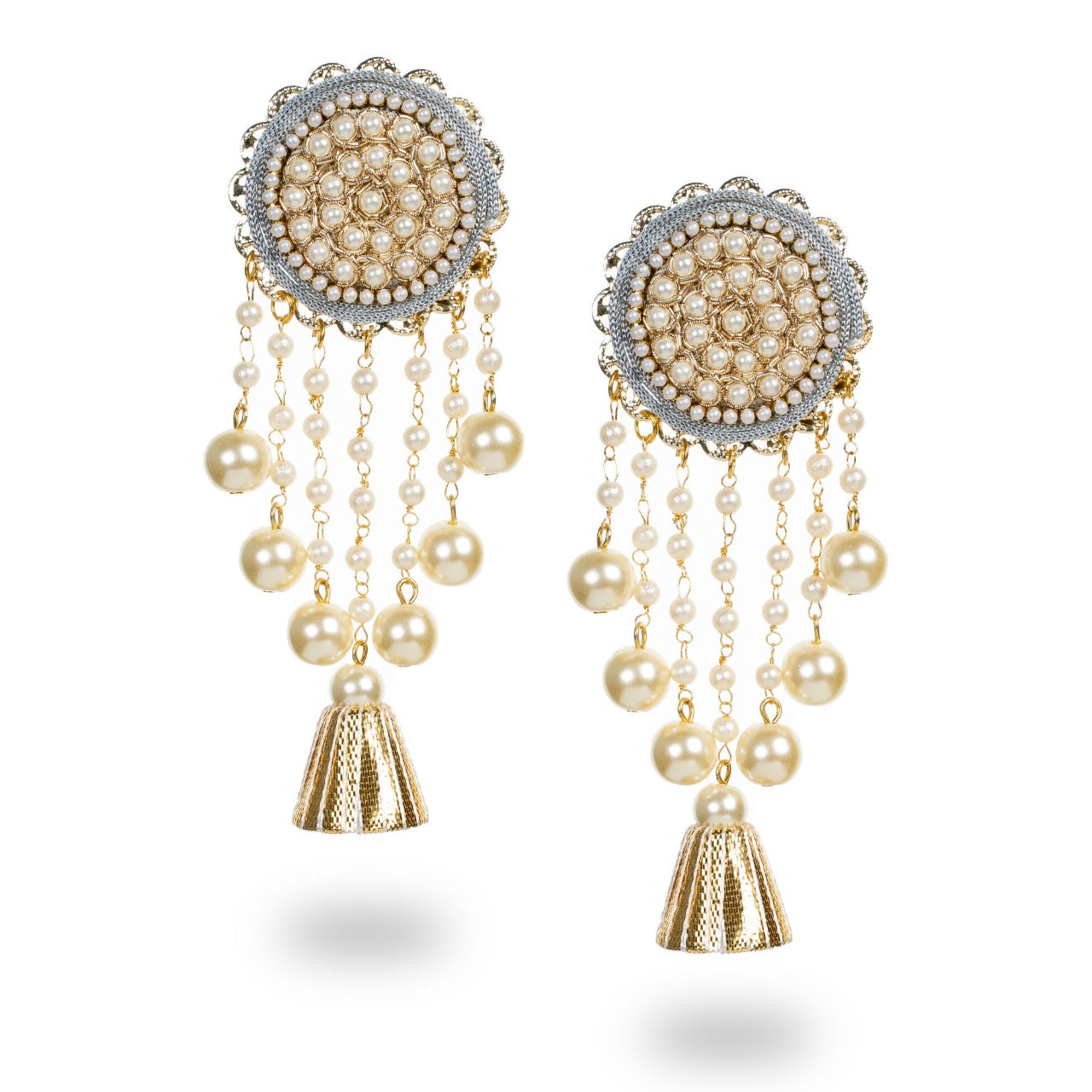 Evana - Zardosi work unique earrings