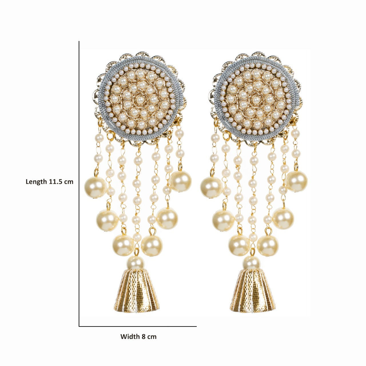 Evana - Zardosi work unique earrings