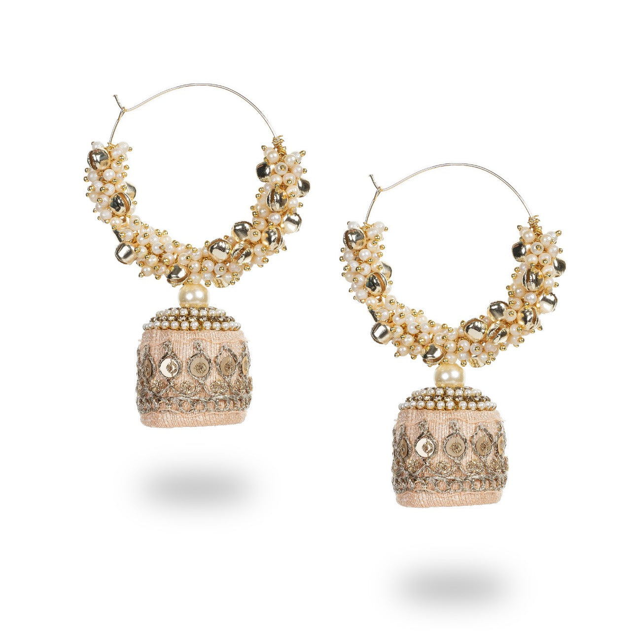 Dilara - Moti fitting contemporary Chandbali