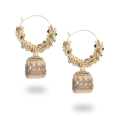 Dilara - Moti fitting contemporary Chandbali