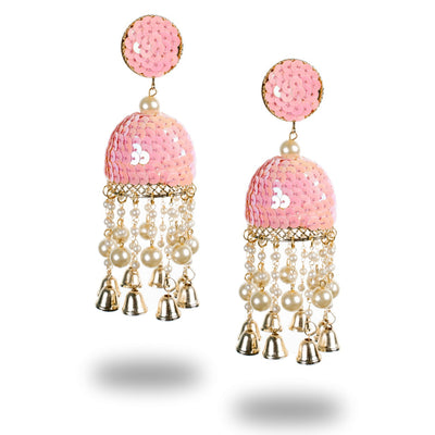 Urwa - Sequins Moti fitting Earrings