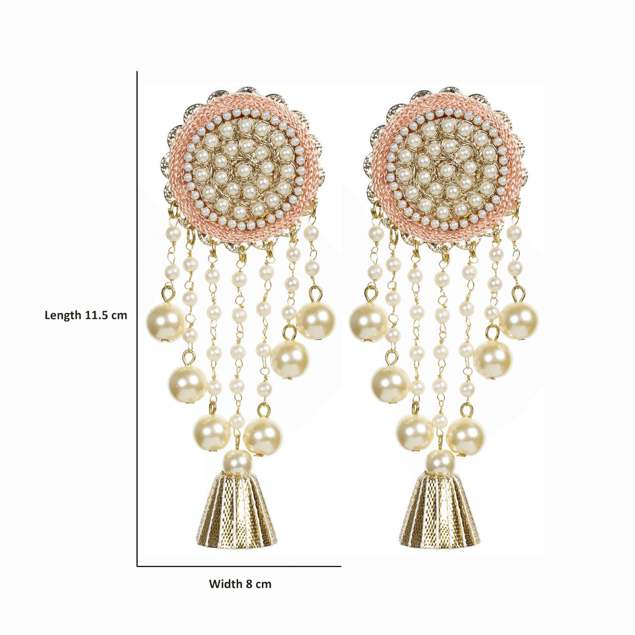 Evana - Zardosi work unique earrings