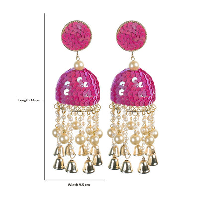 Urwa - Sequins Moti fitting Earrings