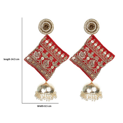 Riwayat - Stunning Zardosi work Earrings