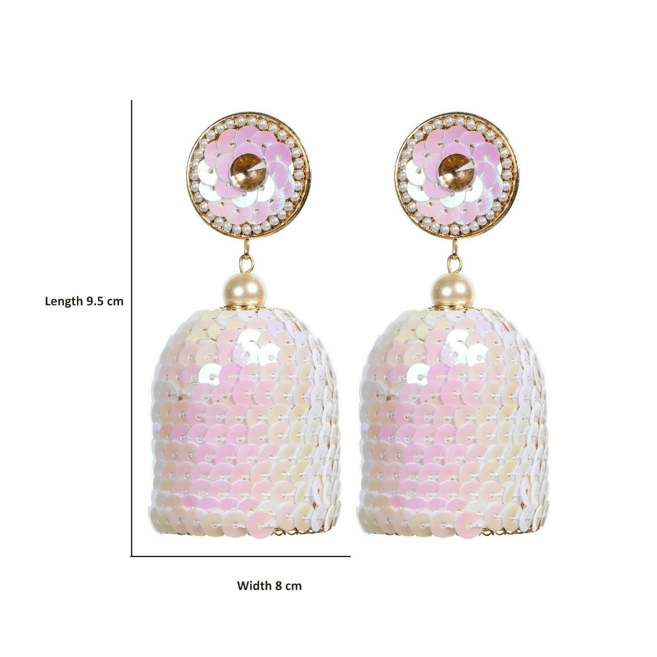 Noor - Sequins unique Earrings