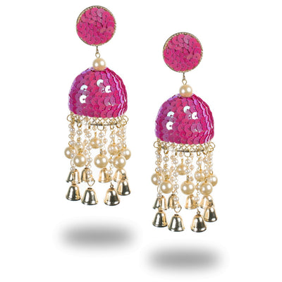 Urwa - Sequins Moti fitting Earrings